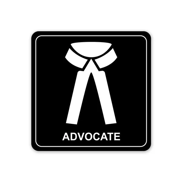 Advocate Car Sticker