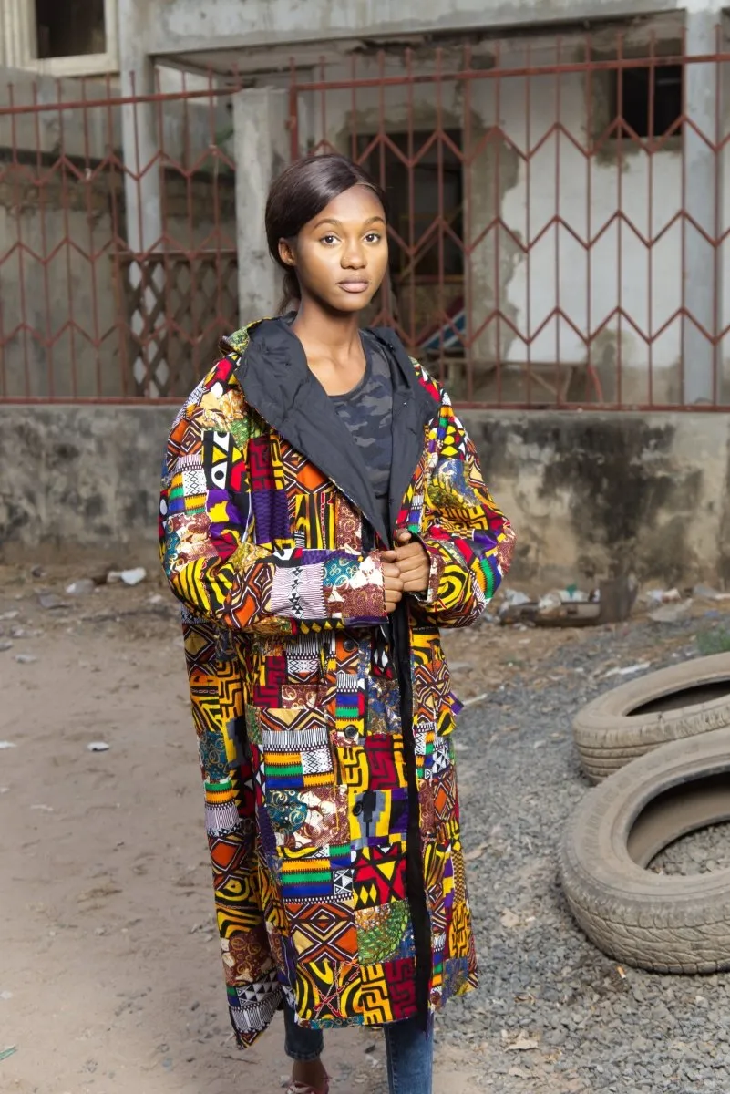 African Summer Parka In Patchwork