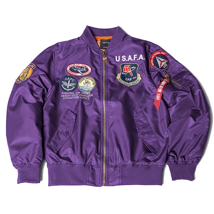 Air Force Badge Embroidery Men's Bomber Jacket