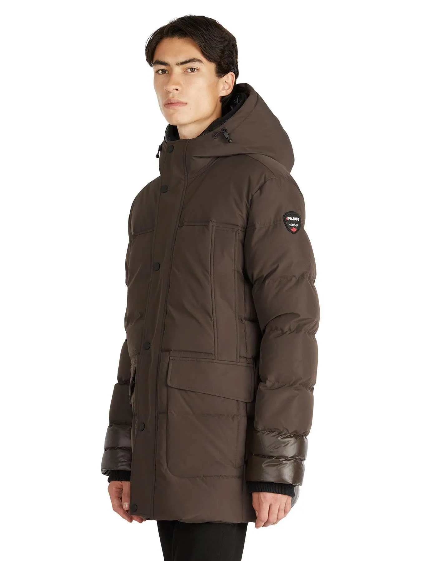 Alcott Men's Quilted Mixed-Media Parka