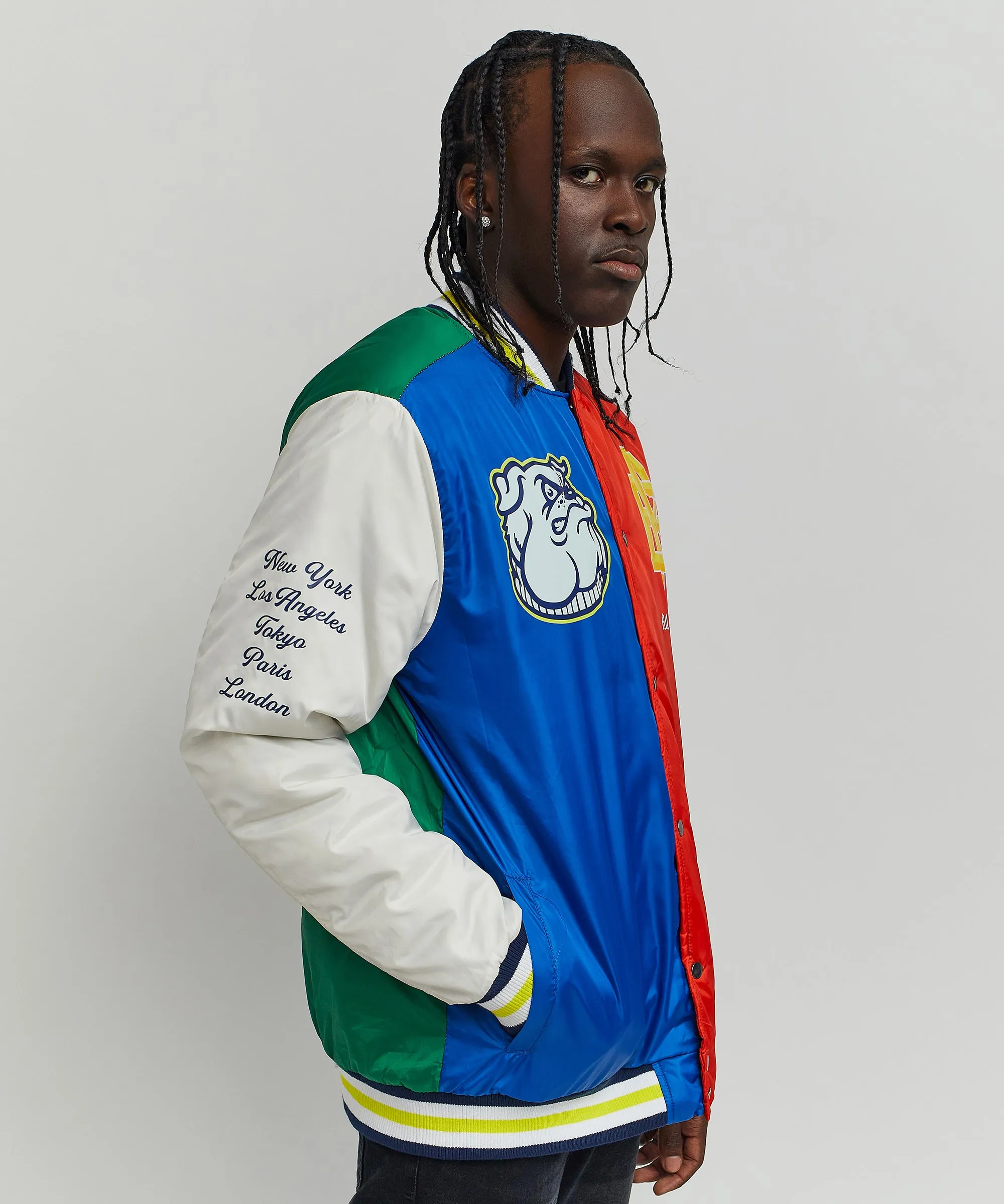 All Time Champ Nylon Bomber Varsity Jacket