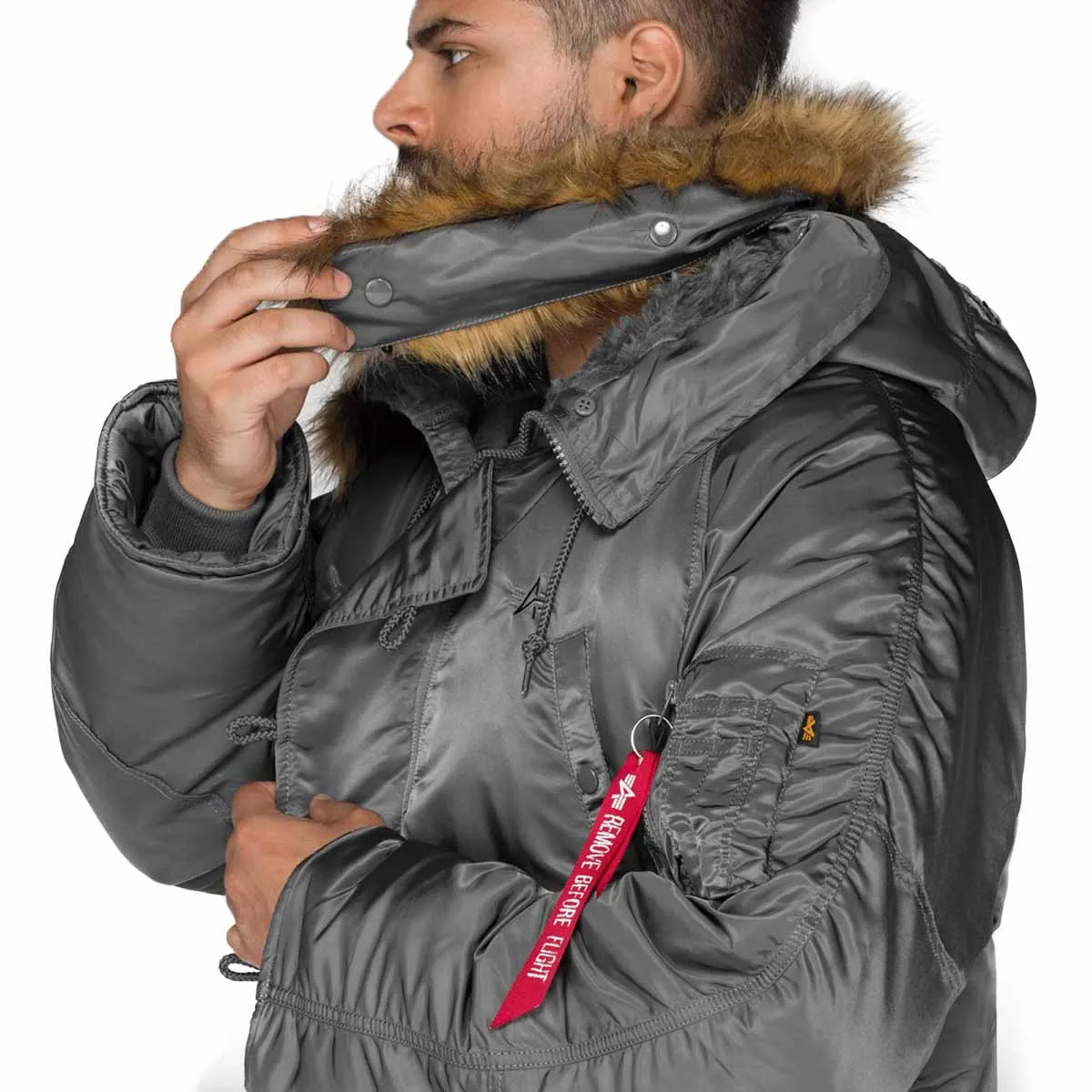 Alpha Industries N3B Hooded Parka Gunmetal Grey