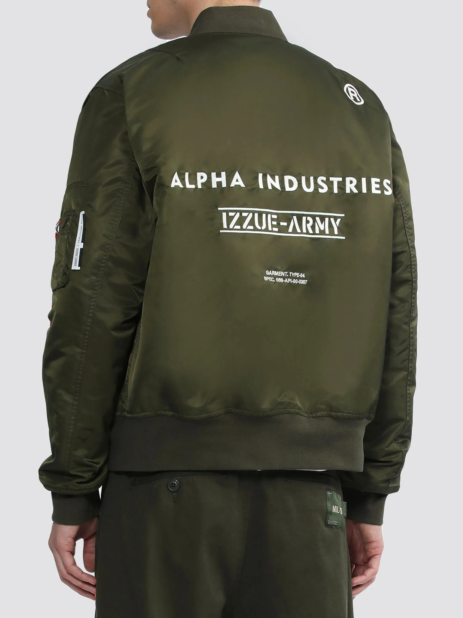 ALPHA X IZZUE MA-1 BOMBER JACKET