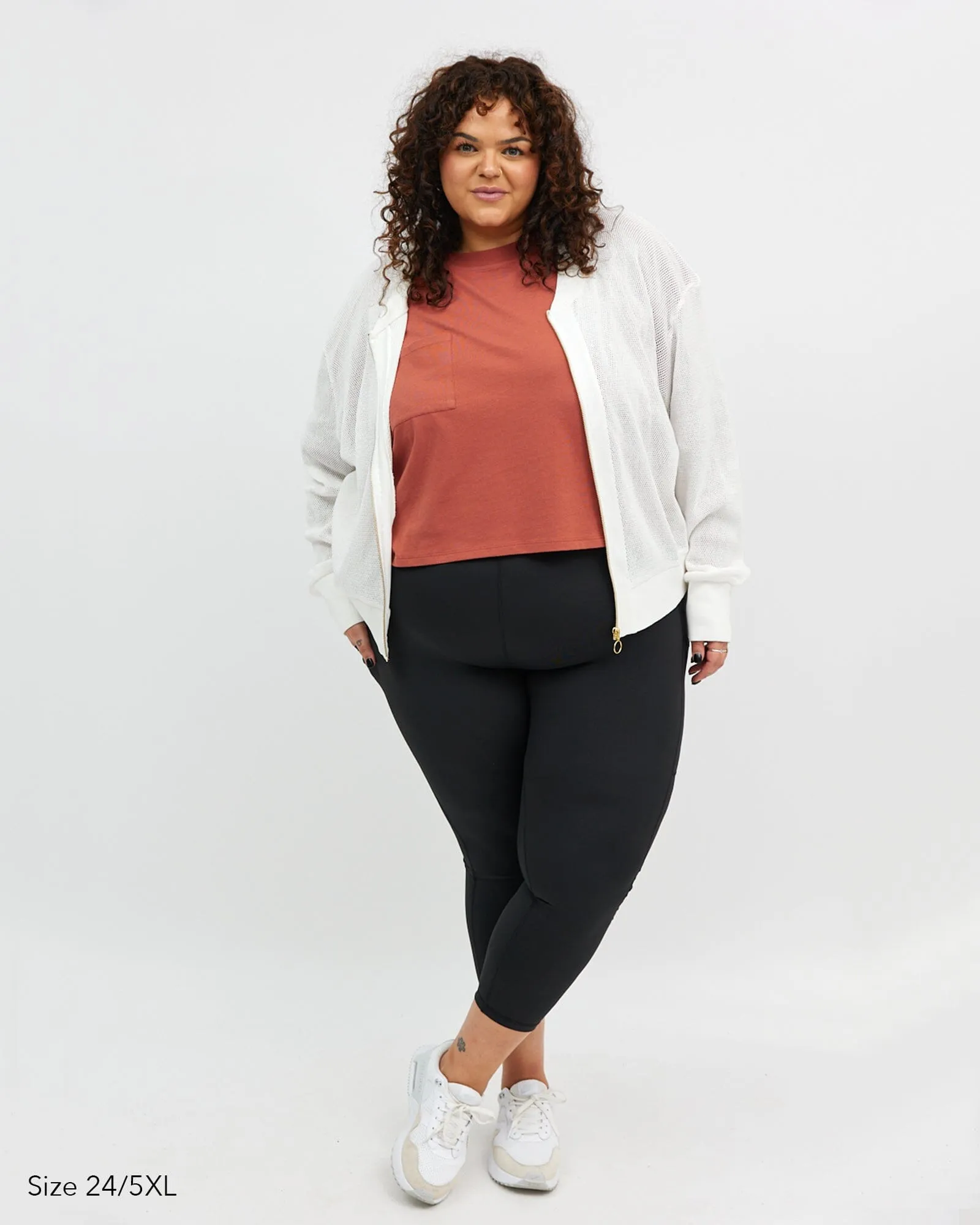 Amara Mesh Bomber Jacket - Cream