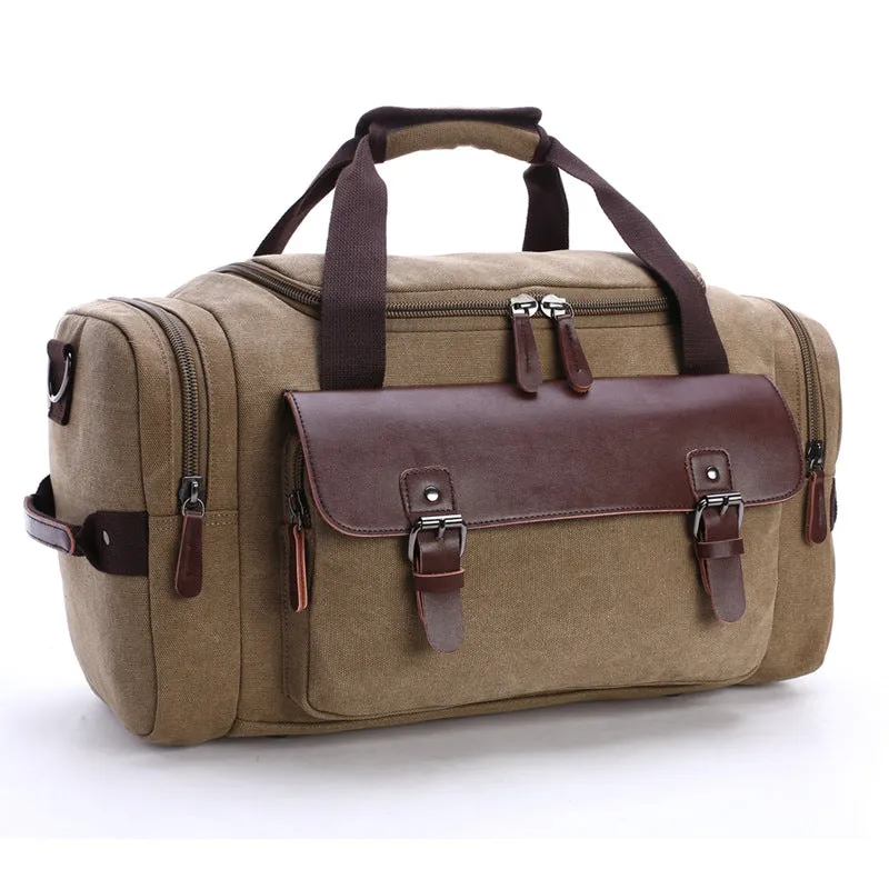 Amerigo Duffle Bag - Canvas & PU