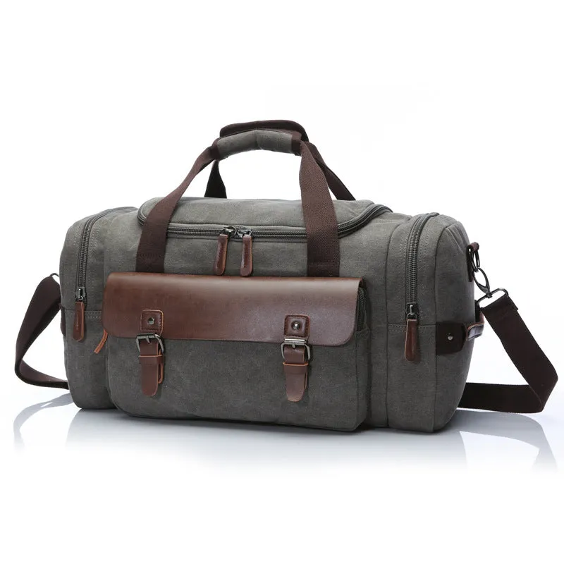 Amerigo Duffle Bag - Canvas & PU