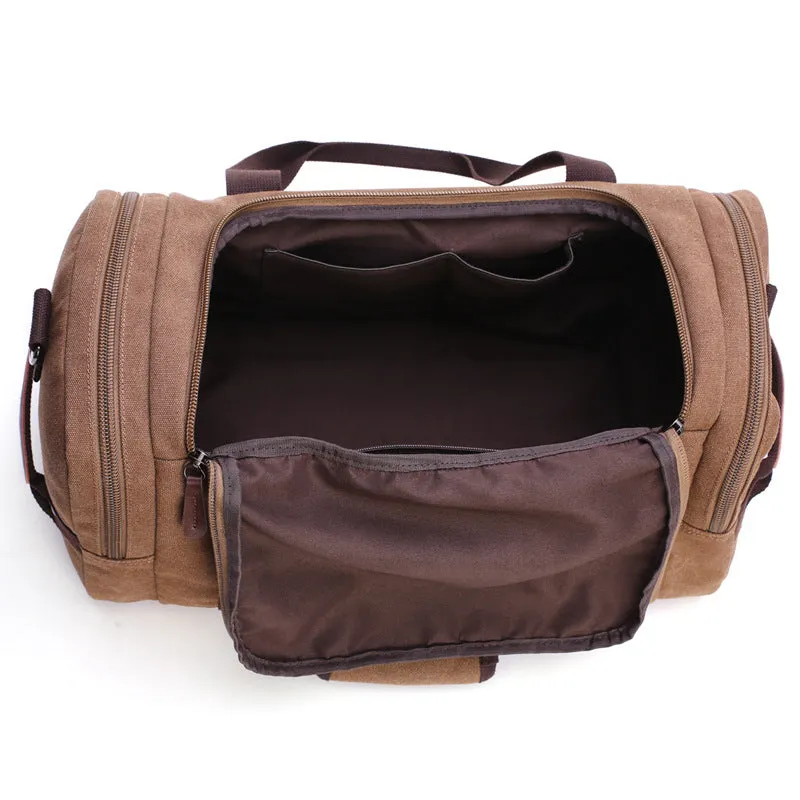 Amerigo Duffle Bag - Canvas & PU