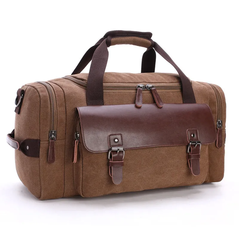 Amerigo Duffle Bag - Canvas & PU