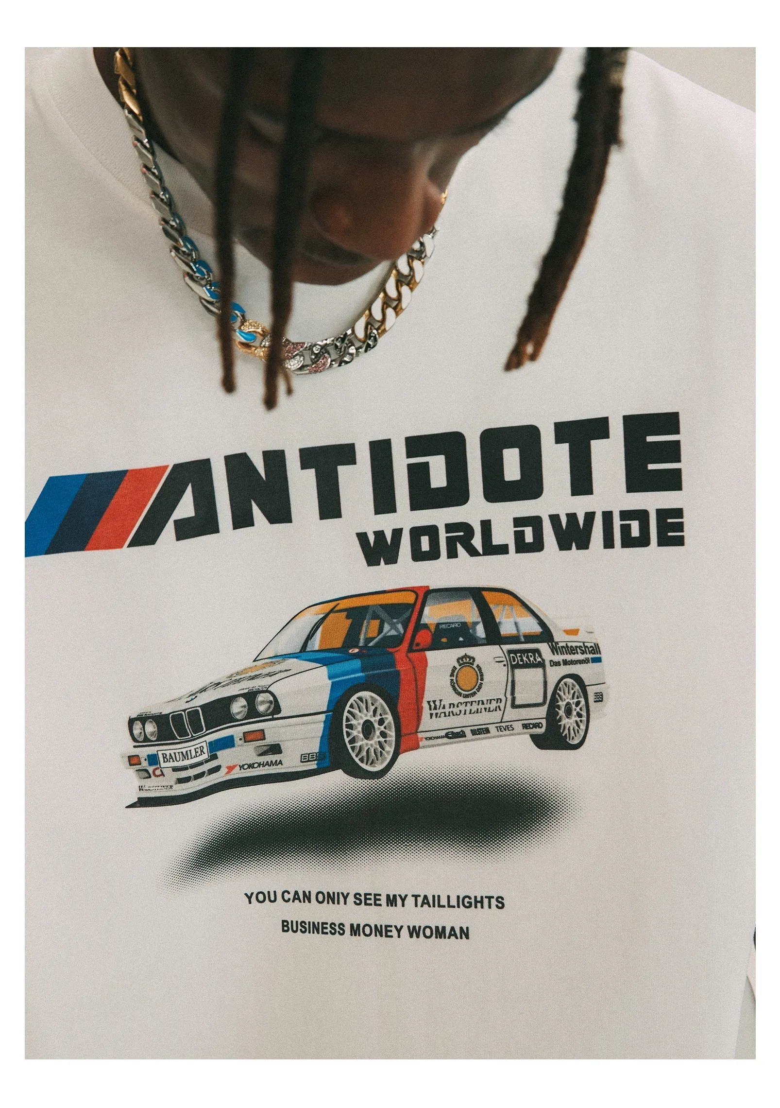 ANTIDOTE Vintage Car Print Tee