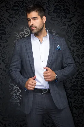 Au Noir Blazer | Belmondo Grey Navy