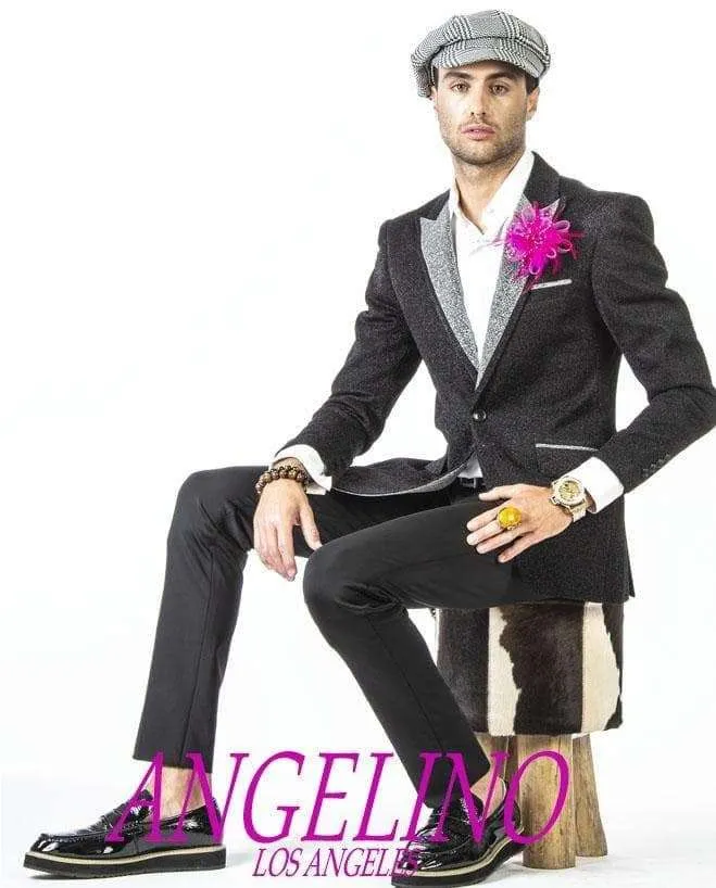 Black Blazer, Lurex Black - Tuxedo - Jacket - Prom