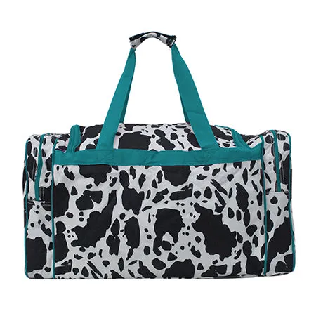 Black Cow Turquoise NGIL Canvas 23" Duffle Bag