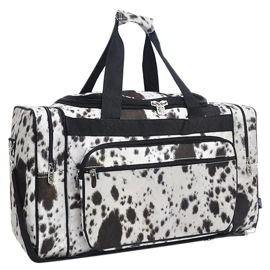 Black Cowhide NGIL Canvas 23" Duffle Bag