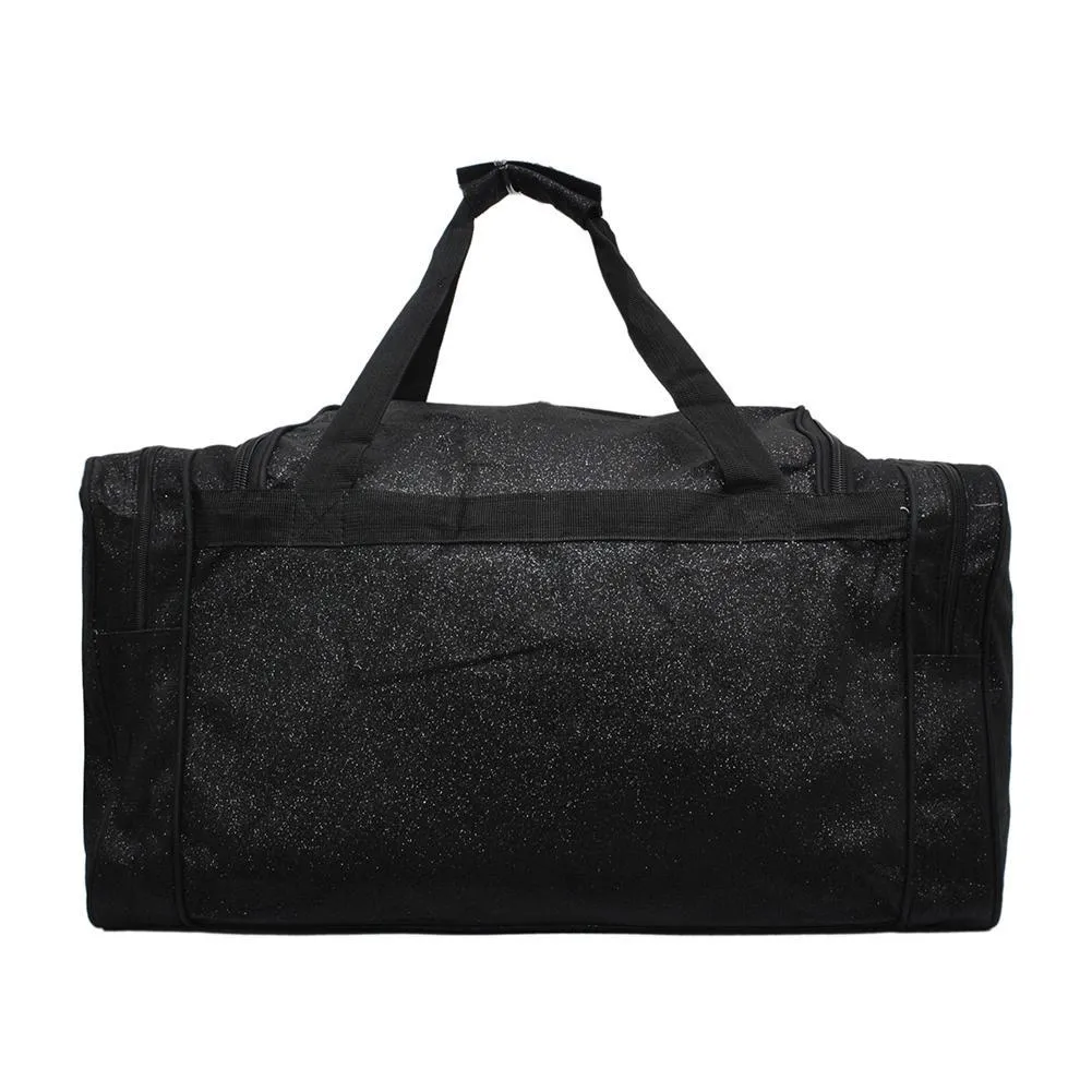 Black Glitter NGIL Canvas 20" Duffle Bag