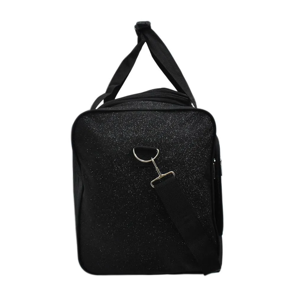 Black Glitter NGIL Canvas 20" Duffle Bag