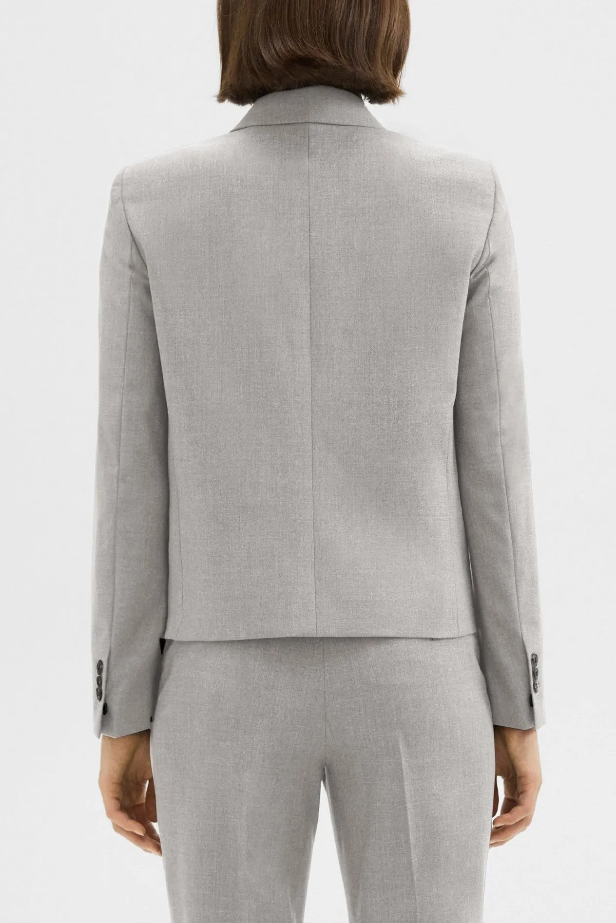 Blazer Square in Light Grey Melange