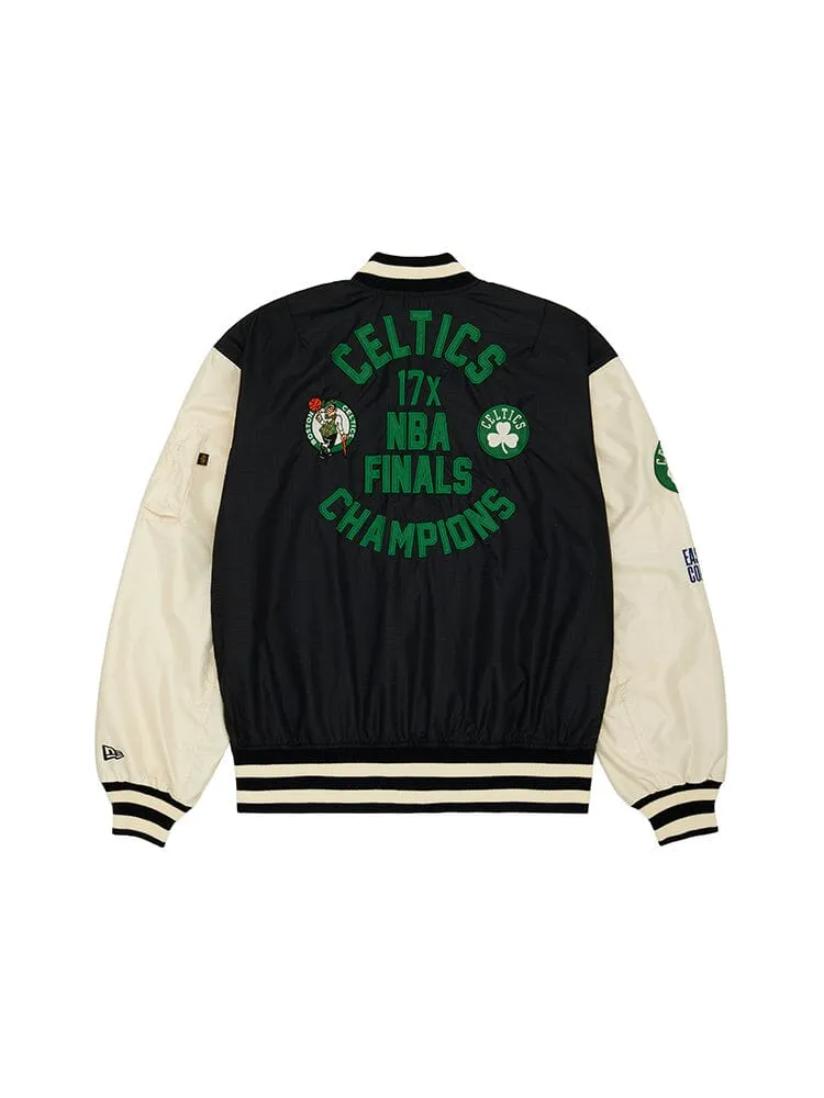 BOSTON CELTICS X ALPHA X NEW ERA L-2B BOMBER JACKET