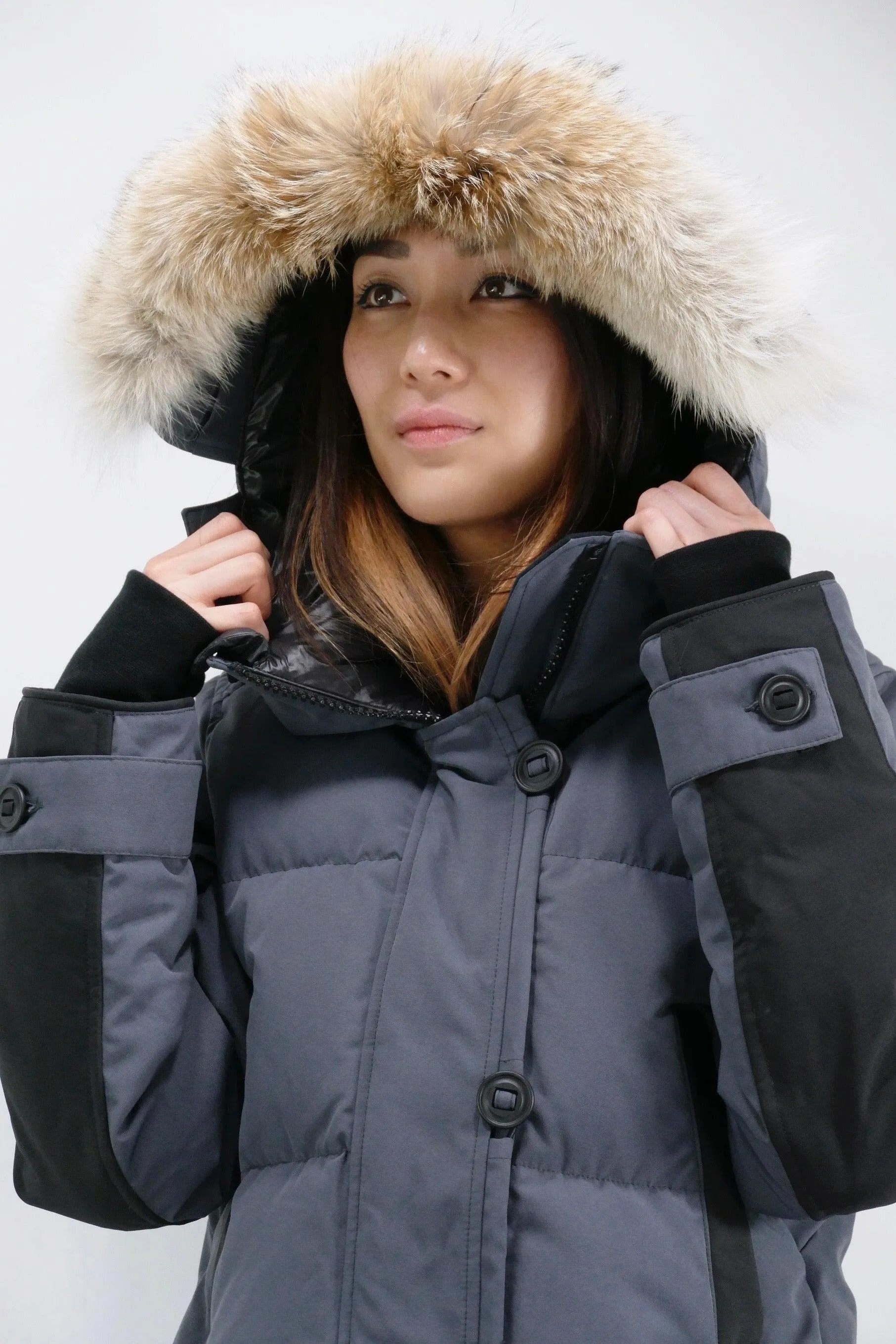 Canada Goose Womens *Parka Aldridge Black Label - Titanium