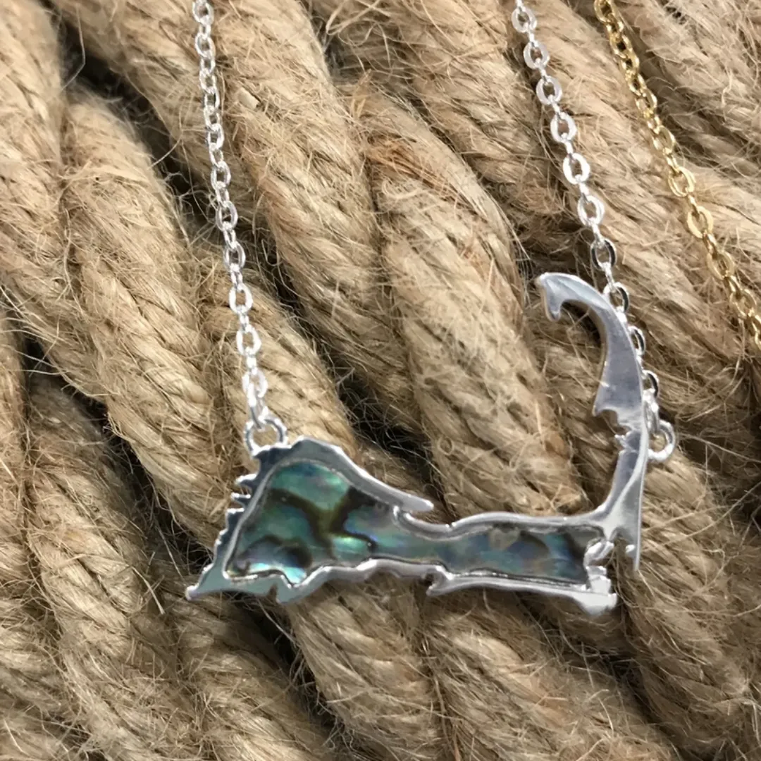 Cape Cod Abalone Necklace .925 Sterling