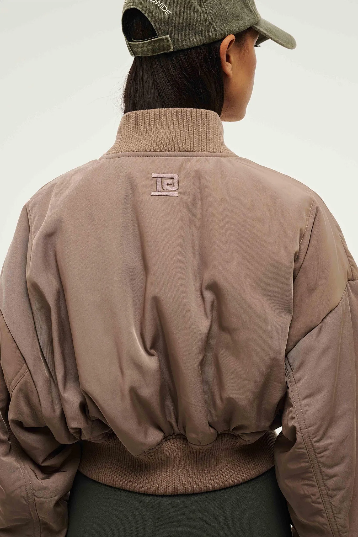 Captivate Bomber | Taupe