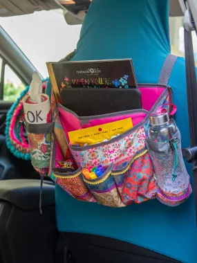 CAR SEAT ORGANIZER BOHO PATCHWORK