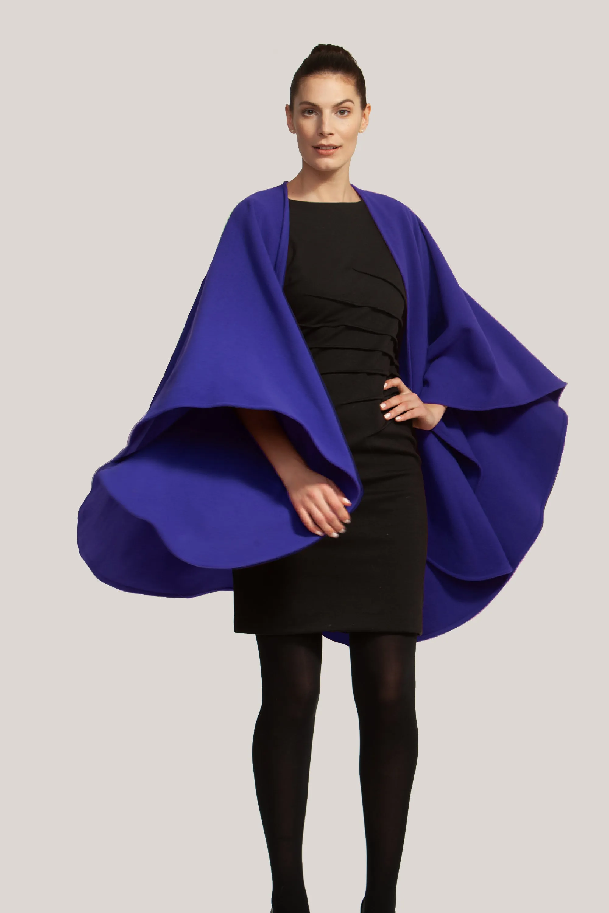 Cashmere & Wool Long Cape 991