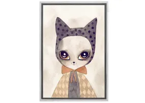 Cat in Cape Watercolour | Canvas Wall Art Print