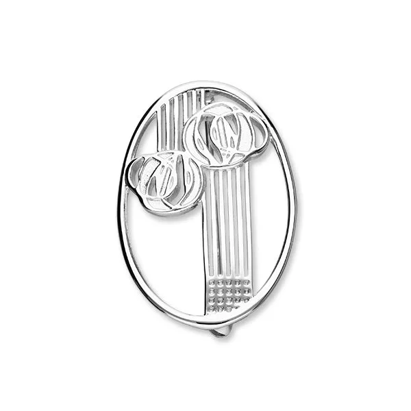 Charles Rennie Mackintosh Silver Brooch B584