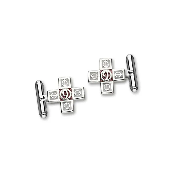 Charles Rennie Mackintosh Silver Cufflinks ECL108