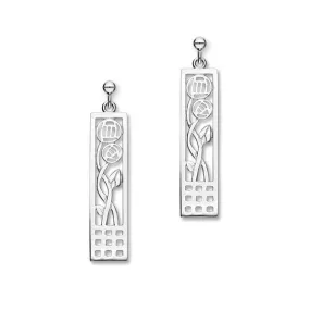 Charles Rennie Mackintosh Silver Earrings E475