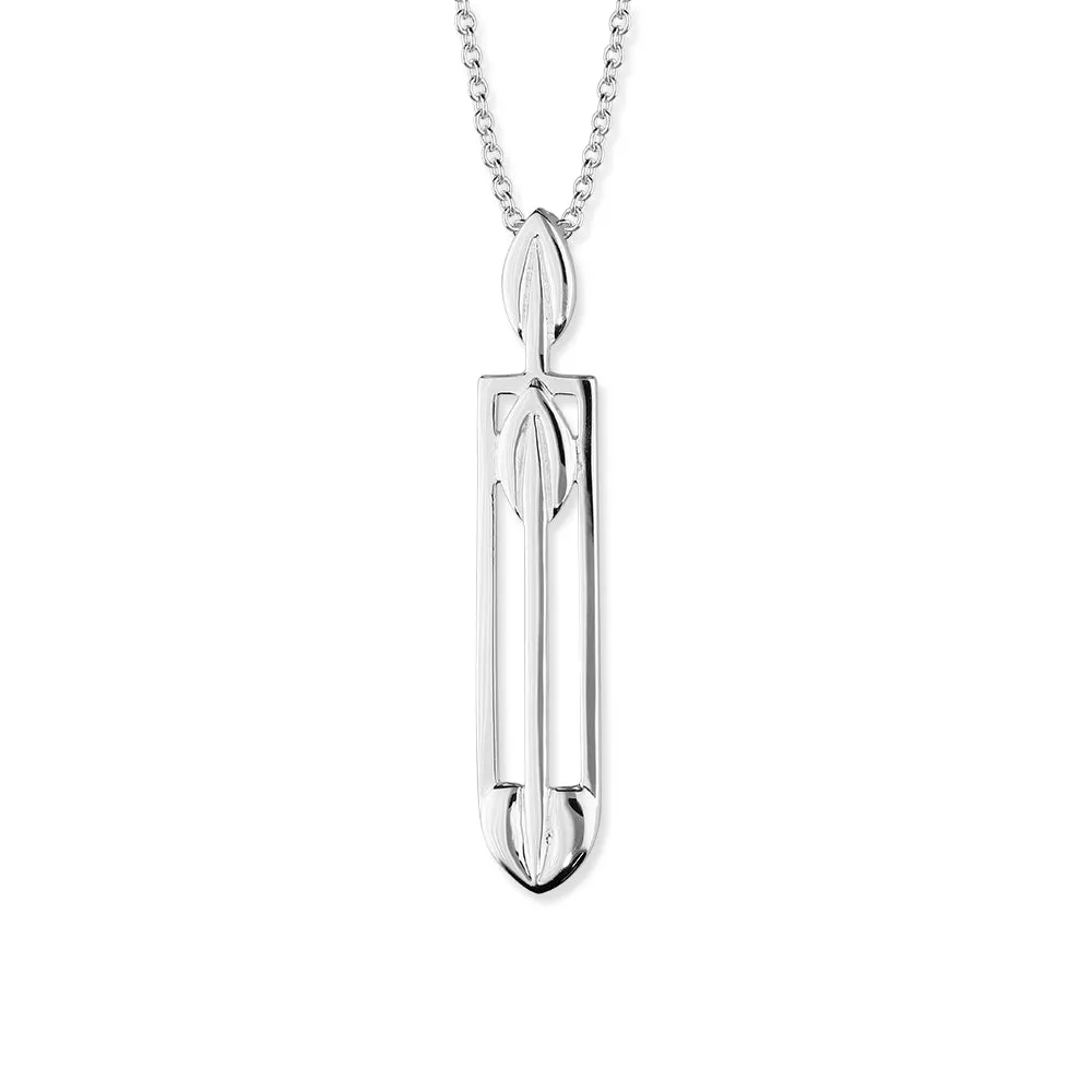 Charles Rennie Mackintosh Silver Pendant P269