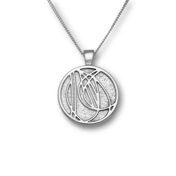 Charles Rennie Mackintosh Silver Pendant P592