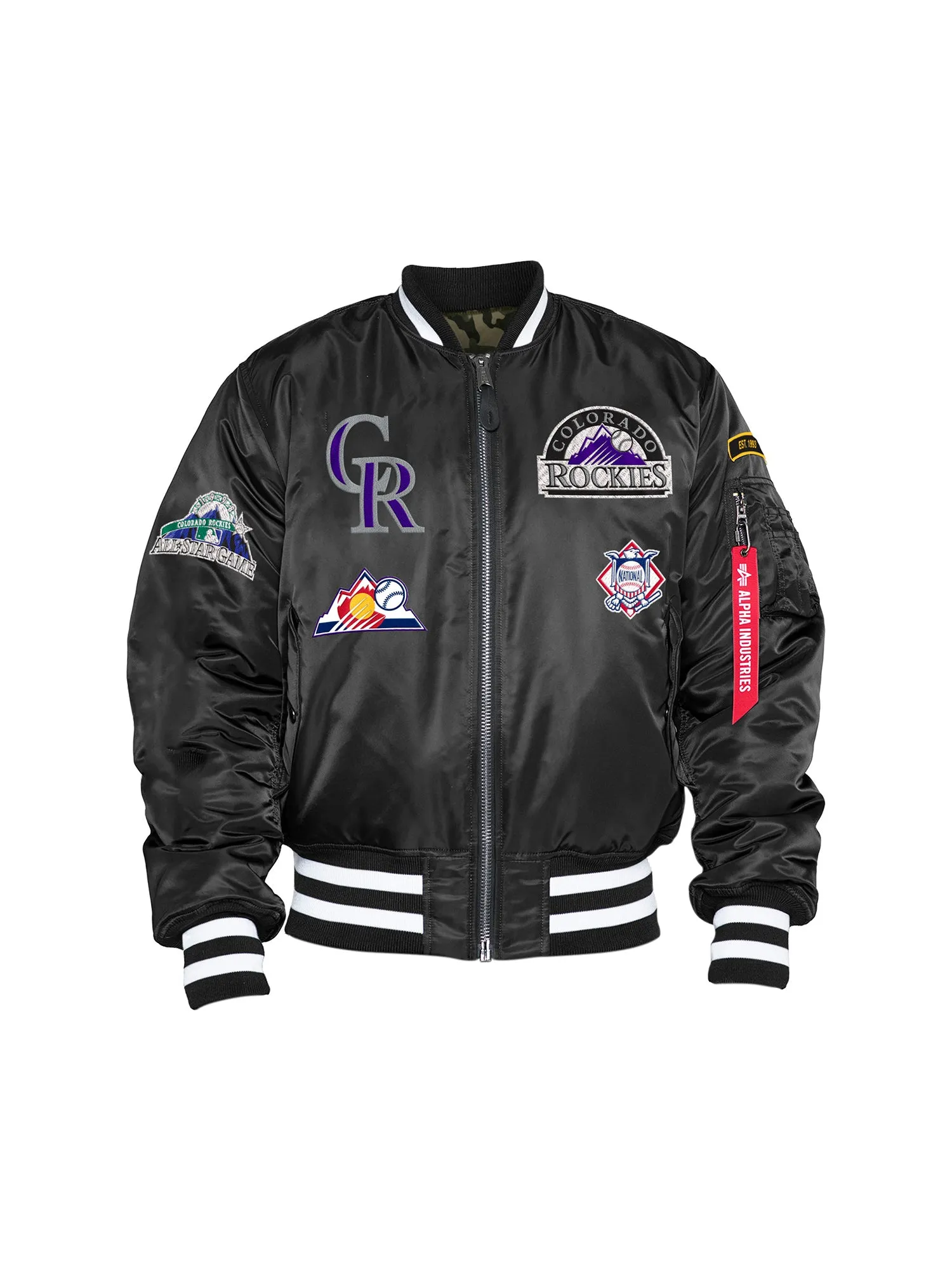 COLORADO ROCKIES X ALPHA X NEW ERA MA-1 BOMBER JACKET