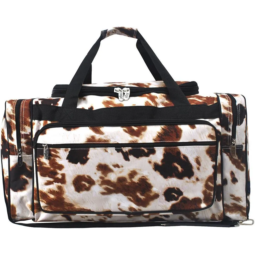 Cow Print NGIL Canvas 23" Duffle Bag