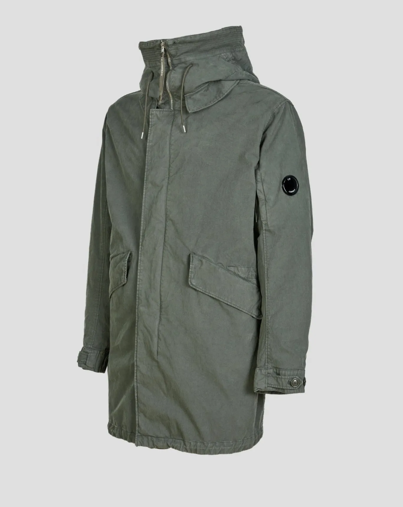 C.P. Company 50 Fili Rubber Parka / Thyme Green