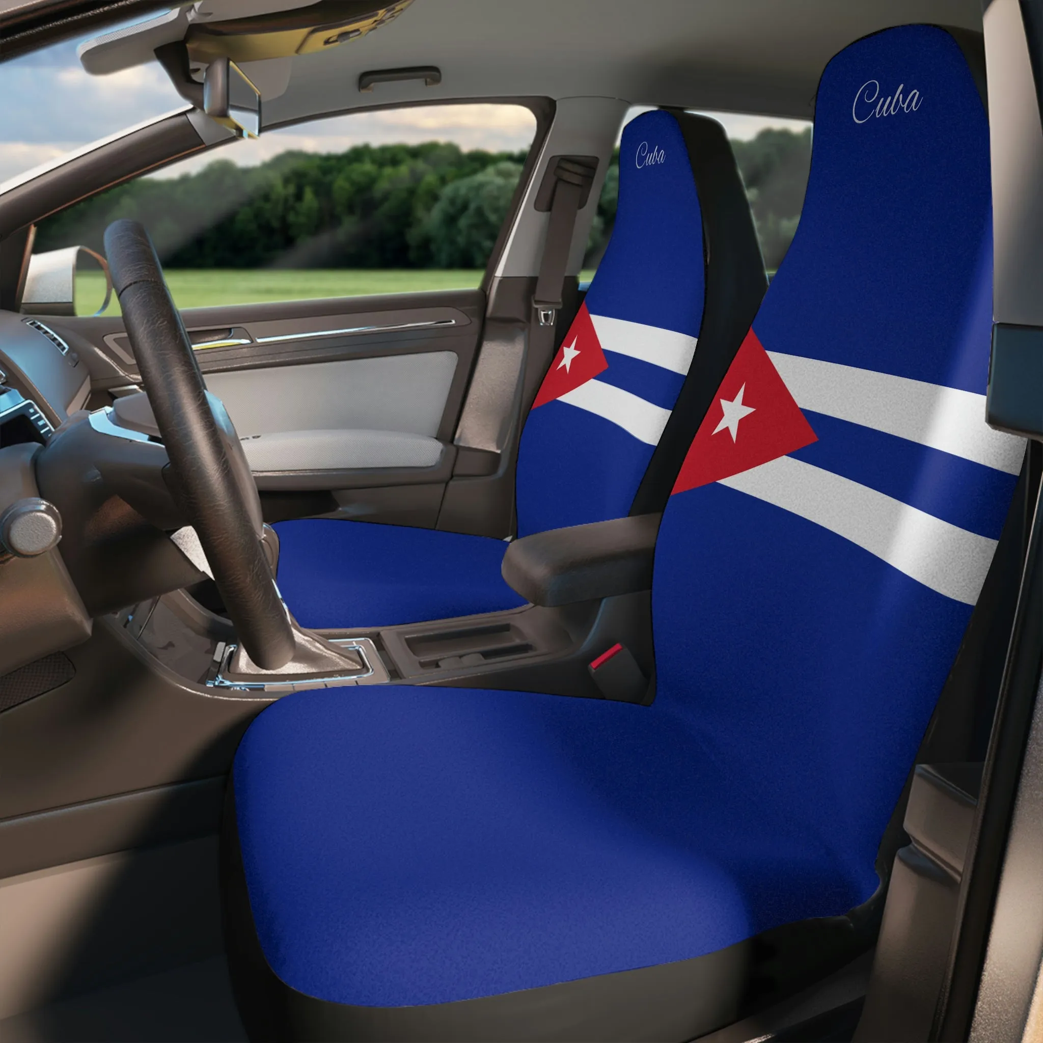 Cuba Flag Car Seat Covers Universal / Gift for car lovers