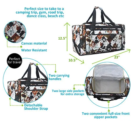 Deja Moo NGIL Canvas 23" Duffle Bag