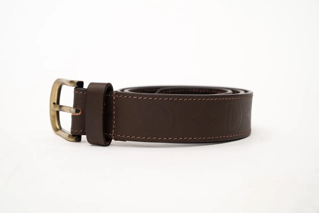 Dope Duffle MONOGRAM Logo leather Belt