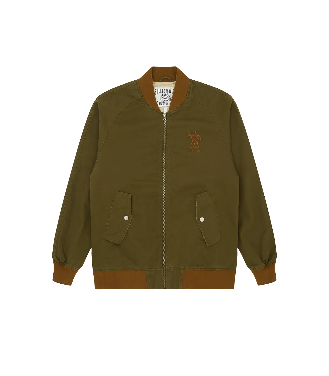 DRILL COTTON BOMBER - OLIVE