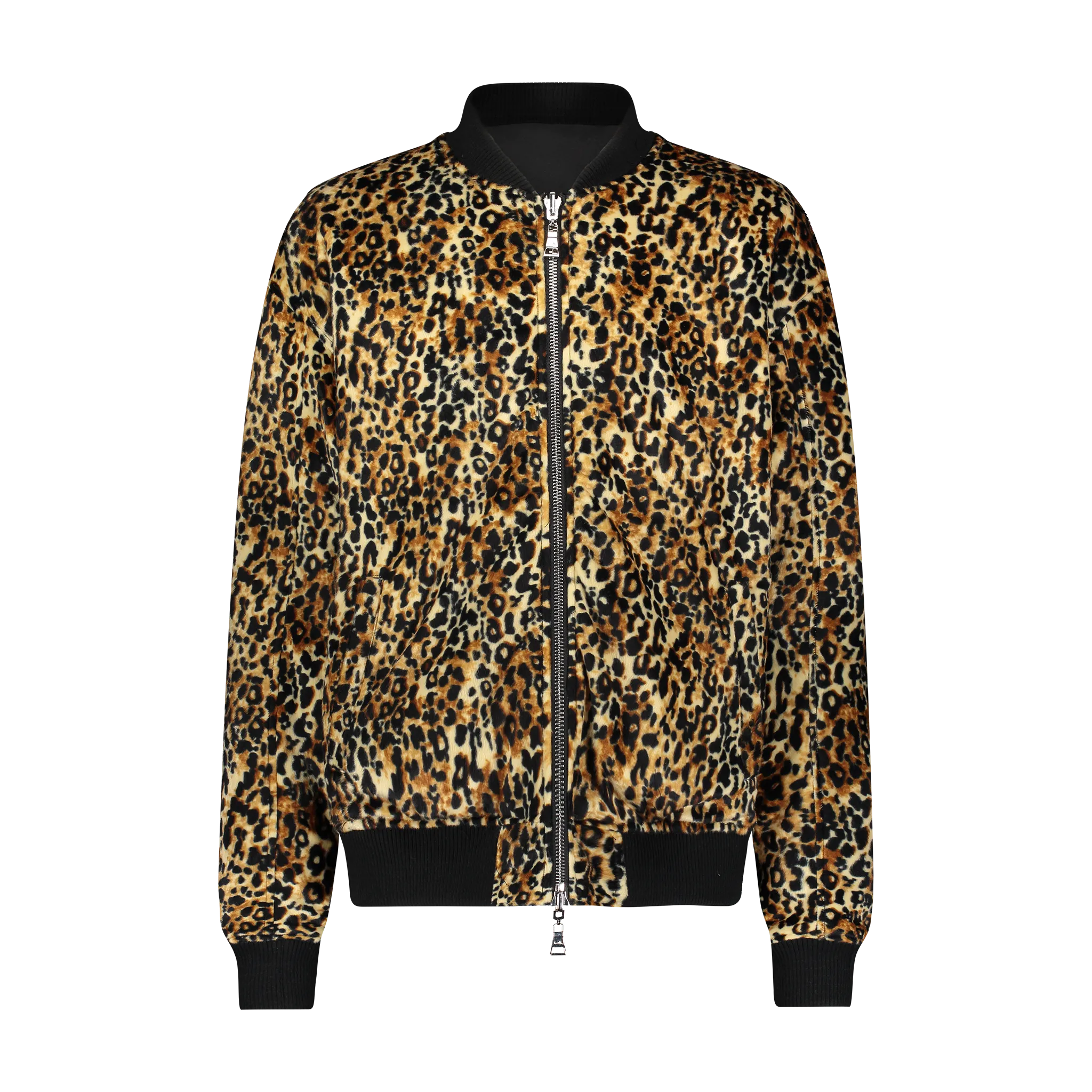 FACE OFF ANIMAL BOMBER BLACK/LEOPARD