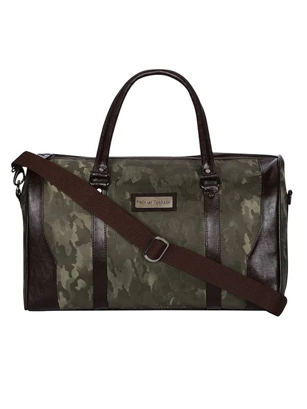 Faux Leather Duffle Bag