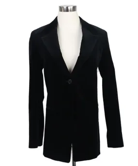 Frame Black Velvet Blazer sz 2