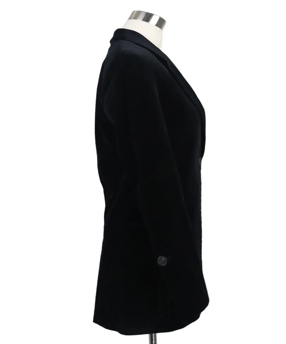 Frame Black Velvet Blazer sz 2