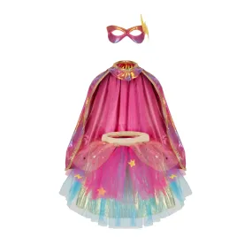 Great Pretenders Super Duper Tutu/Cape/Mask Pink & Gold