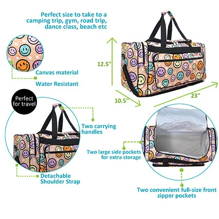 Happy Vibes NGIL Canvas 23" Duffle Bag