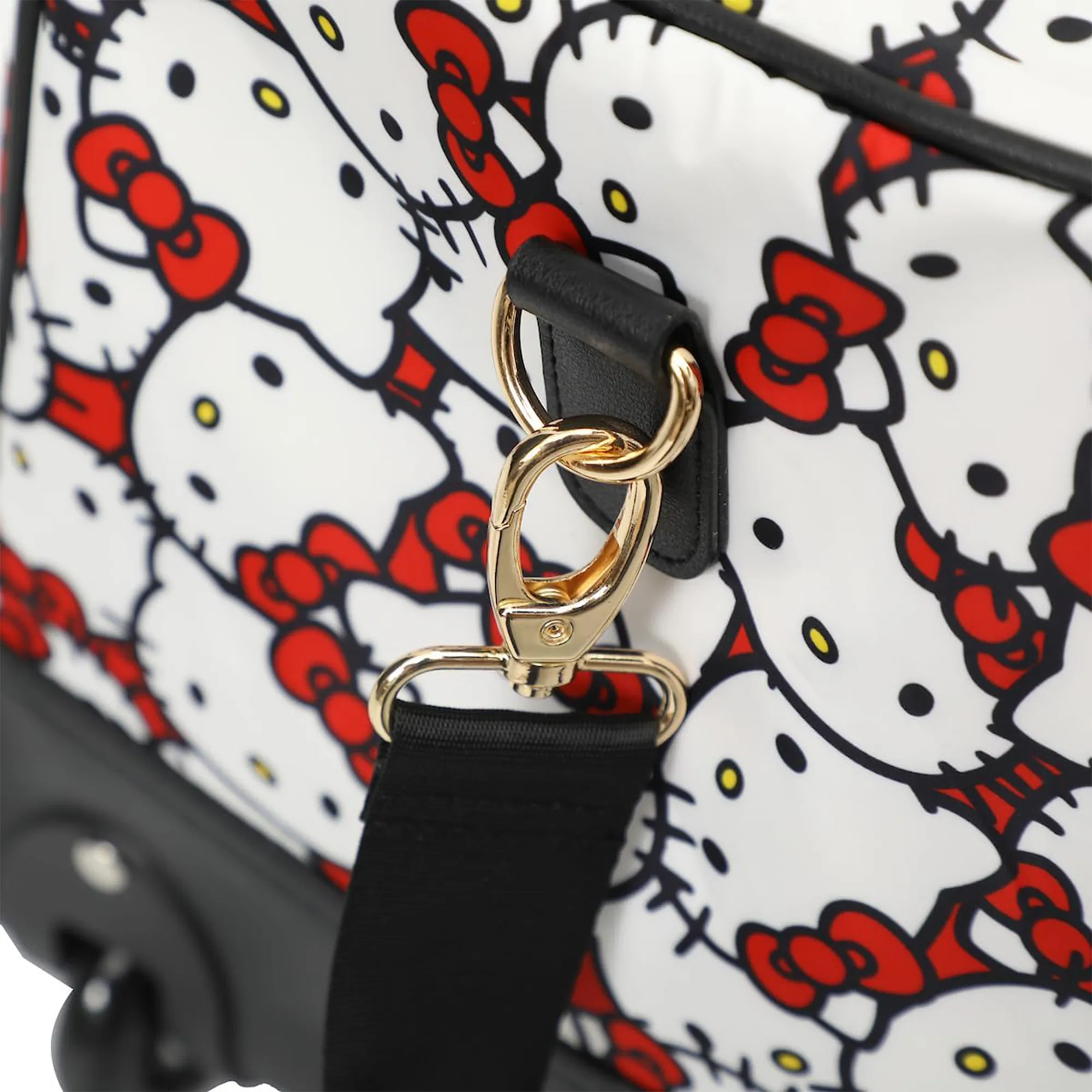 Hello Kitty All-Over Print Rolling Duffle Bag