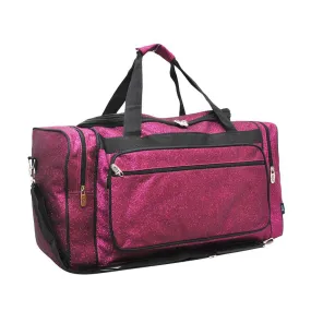 Hot Pink Glitter NGIL Canvas 20" Duffle Bag