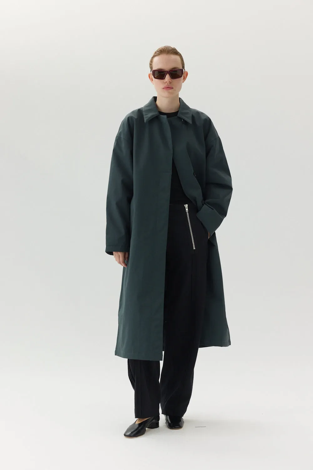 JANICE B NIN SPIN AW24 FOREST GREEN