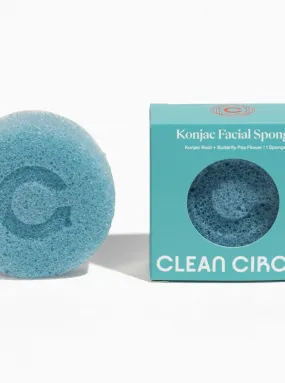 Konjac Facial Sponge - Butterfly Pea Flower