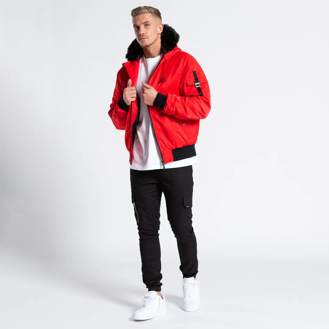 Lakin Bomber Jacket - Red